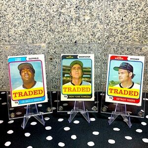 1974 Topps Traded Jim Mason Tommie Aggie Luke Walker Dodgers Tigers Yankees